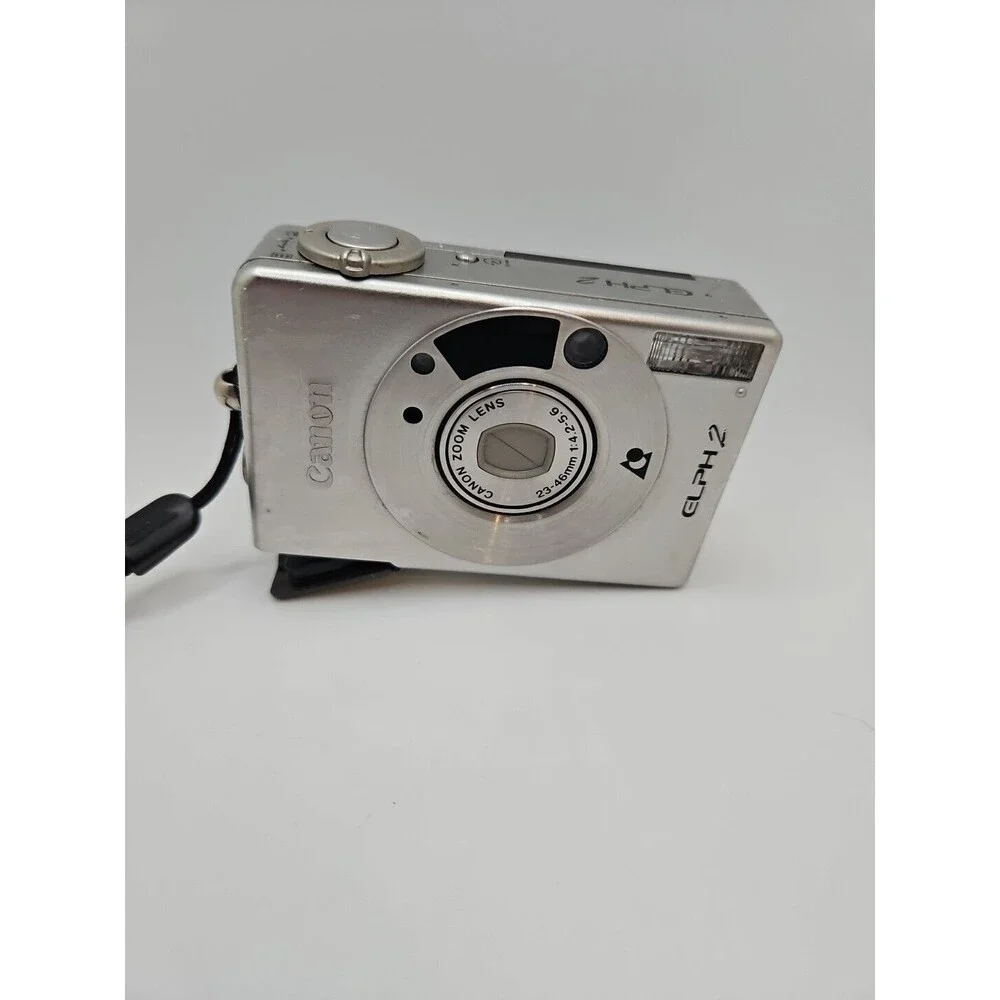 Canon ELPH 2 Point & Shoot Film Camera - Silver Broken / Not Tested / For Parts